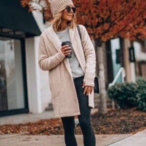 Lululemon Sincerely Sherpa Teddy Jacket CASHEW Small